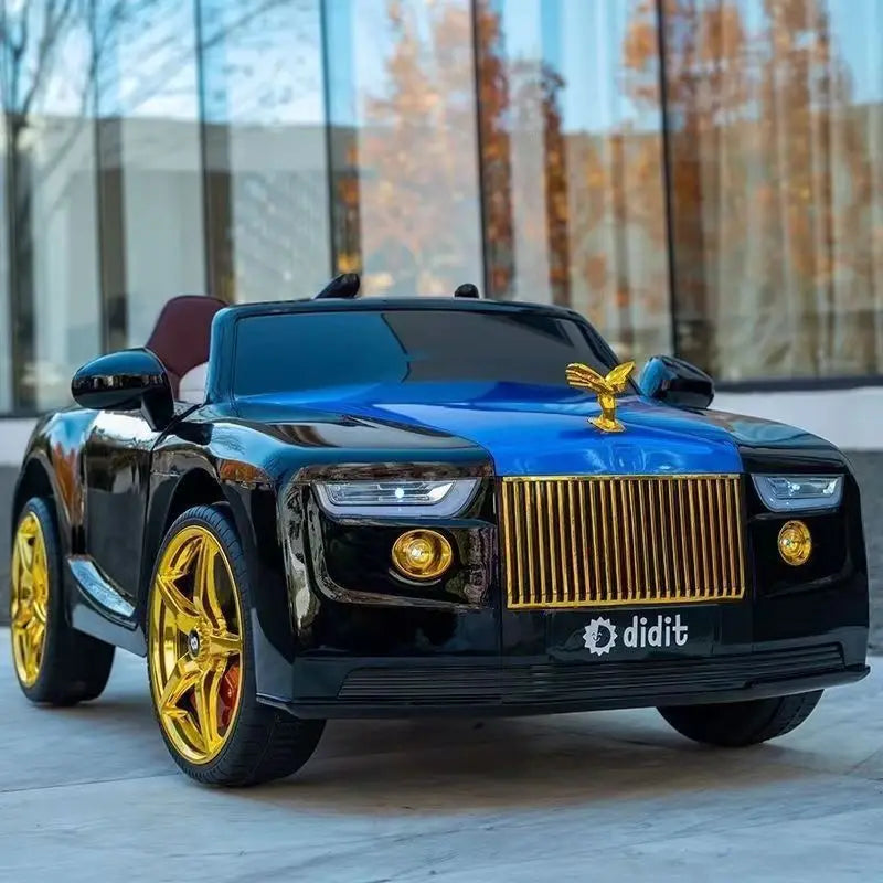 12V Electric 4-Wheel Ride-On Car for Ages 1–8 – Remote Control, Music & LED Lights