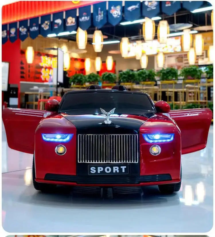 12V Electric 4-Wheel Ride-On Car for Ages 1–8 – Remote Control, Music & LED Lights