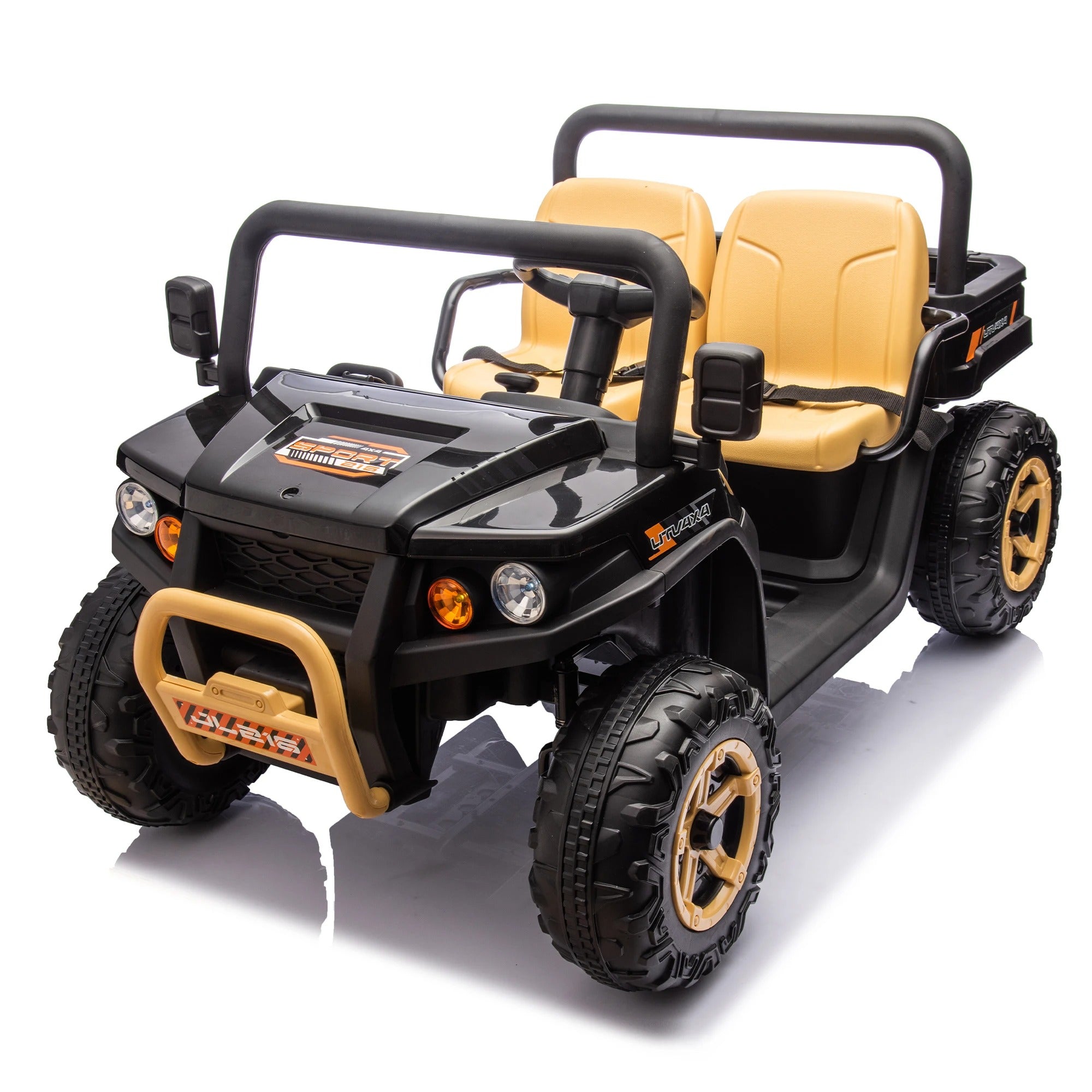 24V 2-Seater Kids Ride-On UTV โ Remote Control, Rear Suspension & Auto Tipping Bucket