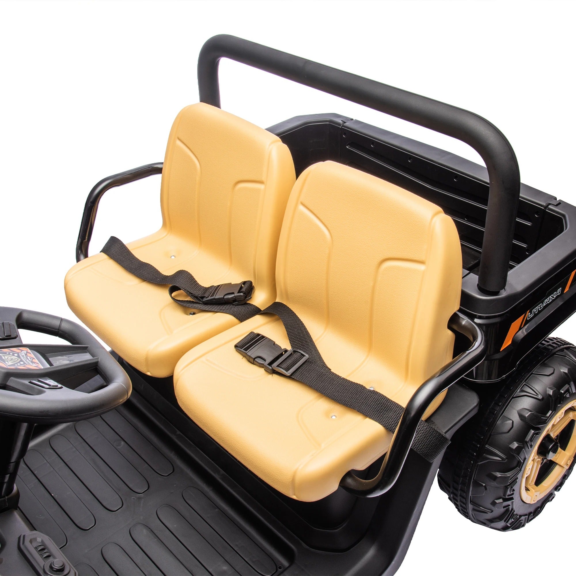 24V 2-Seater Kids Ride-On UTV โ Remote Control, Rear Suspension & Auto Tipping Bucket