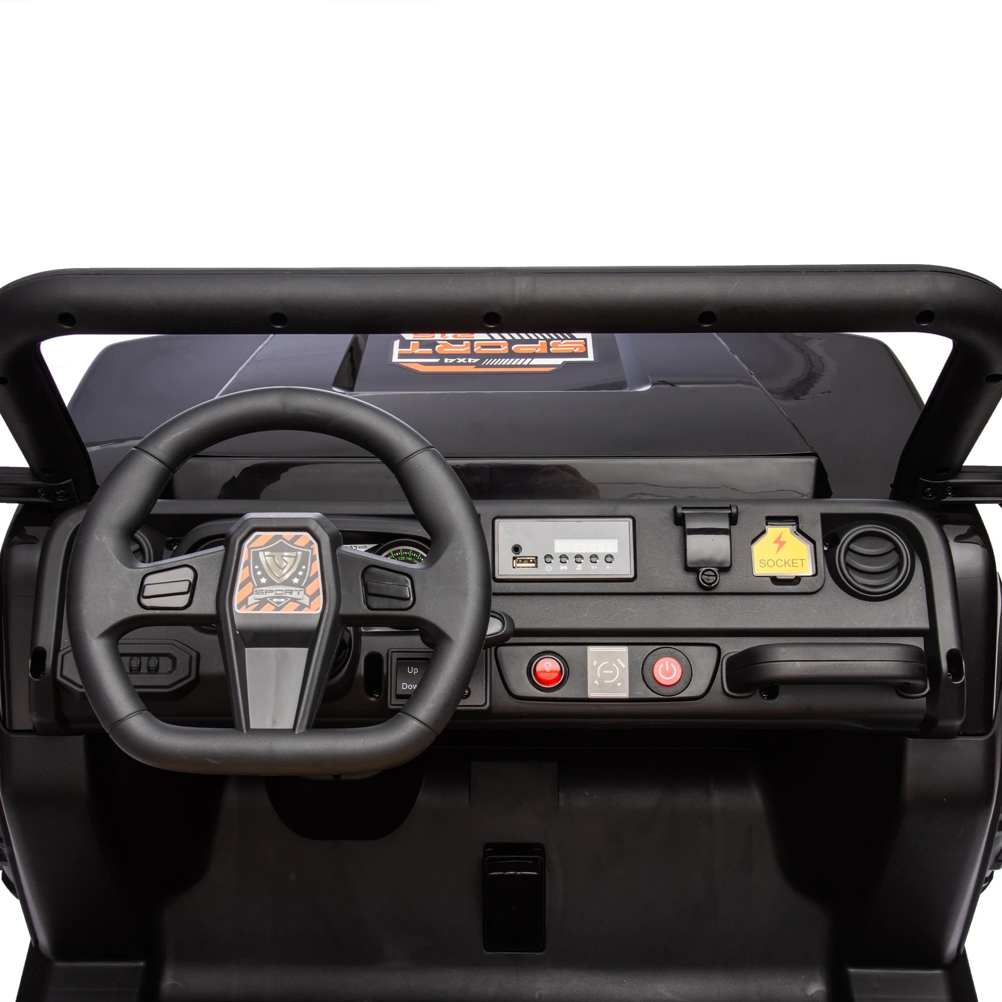 24V 2-Seater Kids Ride-On UTV โ Remote Control, Rear Suspension & Auto Tipping Bucket