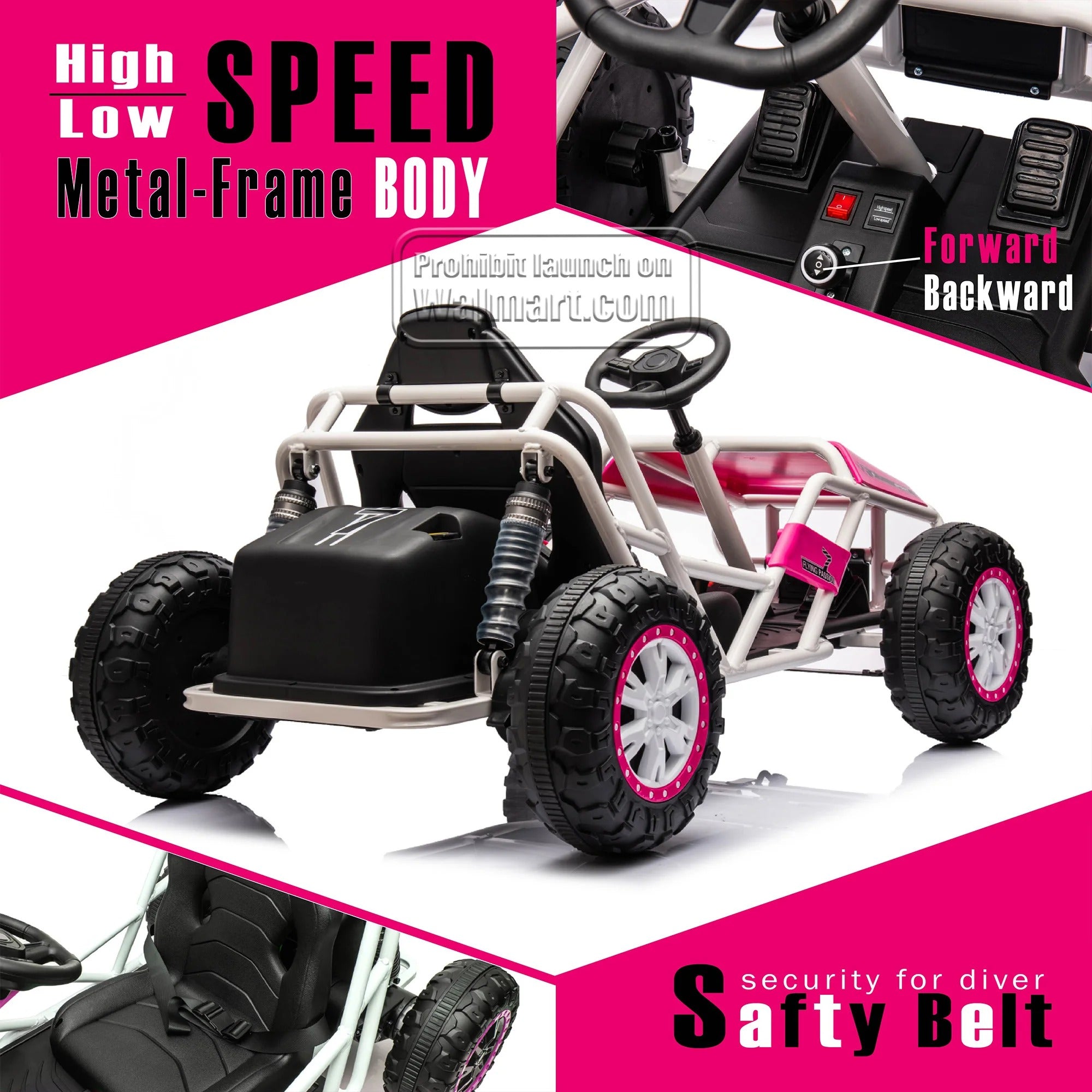 24V Ultimate Go-Kart Ride On for Big Kids - 6MPH Outdoor/Off-Road/Dirt Road Electric Adventure