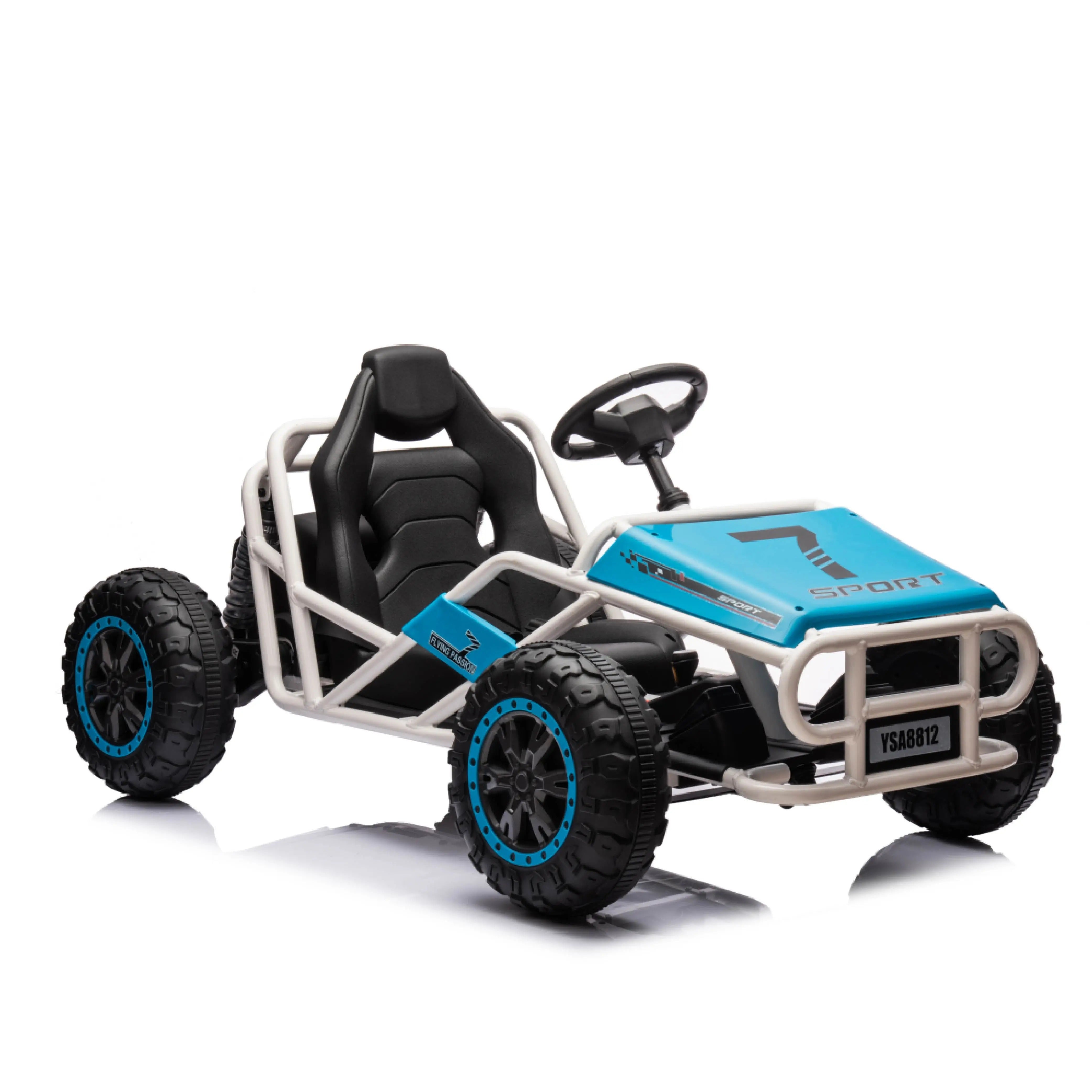 24V Ultimate Go-Kart Ride On for Big Kids - 6MPH Outdoor/Off-Road/Dirt Road Electric Adventure