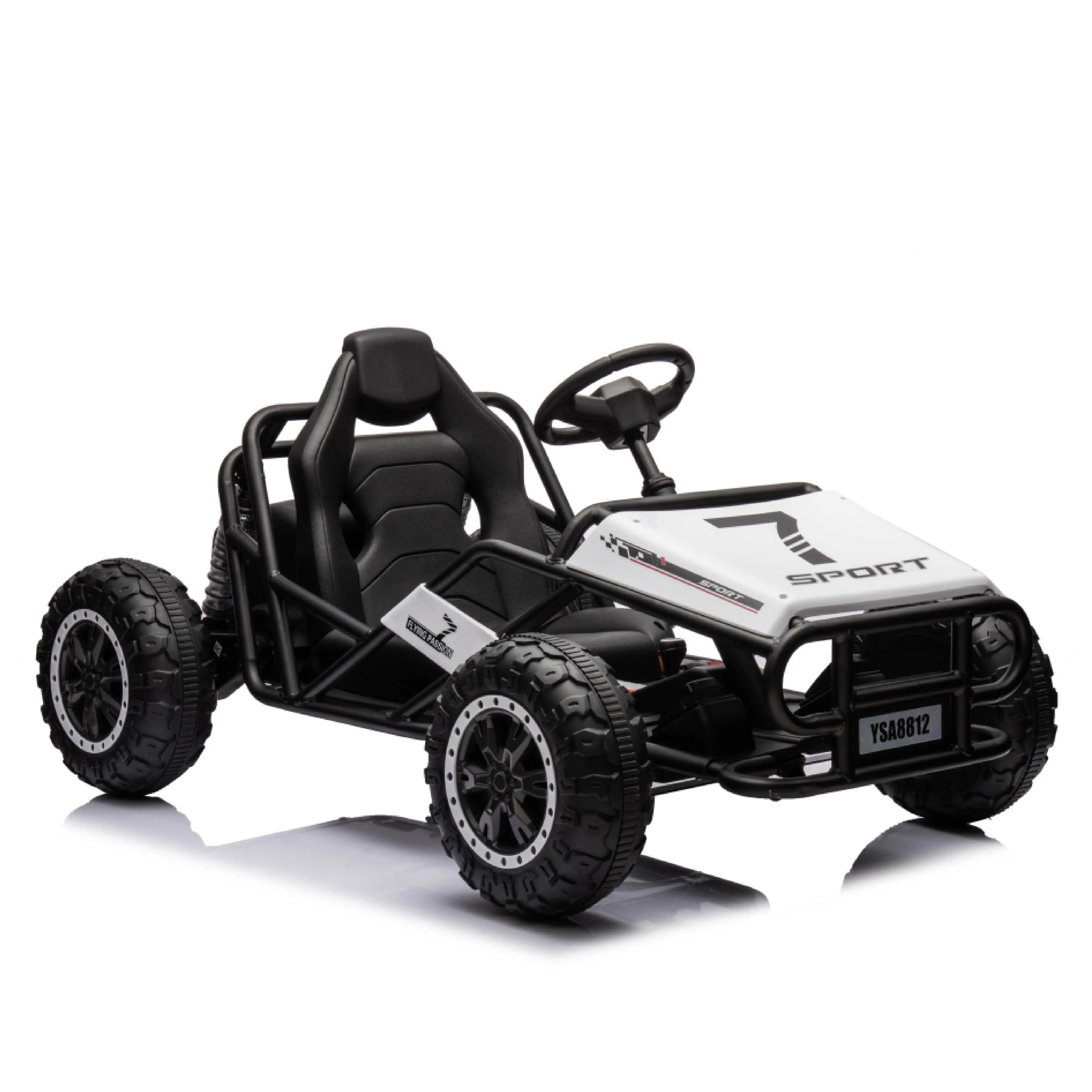 24V Ultimate Go-Kart Ride On for Big Kids - 6MPH Outdoor/Off-Road/Dirt Road Electric Adventure