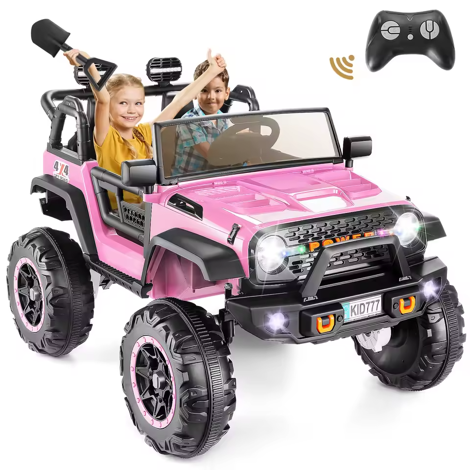 24V 2-Seater Kids Ride-On Jeep | 4×100W Motors, Remote Control, Music, 4WD/2WD