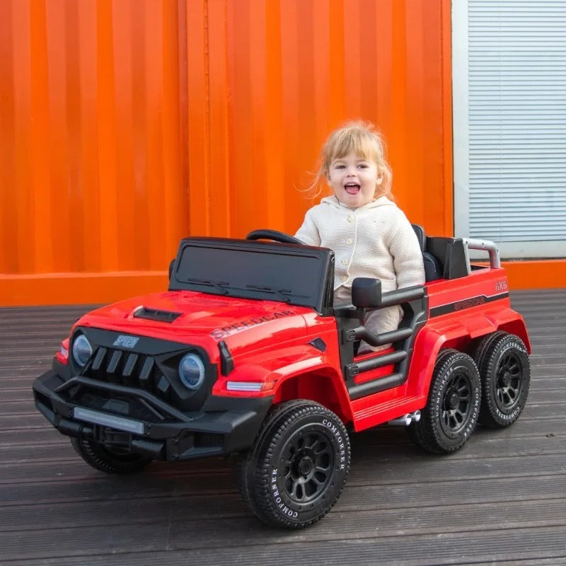 24V Ride on Car for Kids Battery Powered Ride,Parents Can Assist in Driving,Five-Point Safety Belt,Rocking Chair Mode