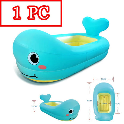 Infant Cartoon Inflatable Duck Bathing Pool (Suitable For 0-3 Years Old Baby)