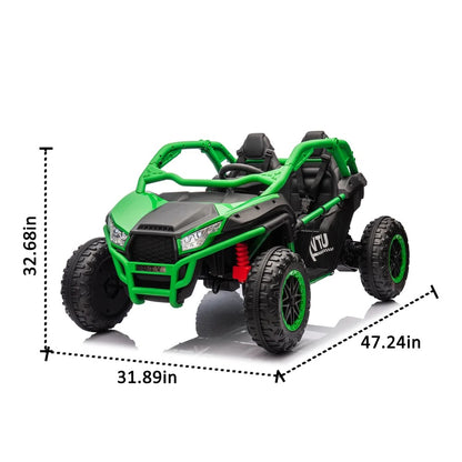 24V - 2-seat Kiddie Ride-on UTV with Parental Controls, For Ages 3+ Years