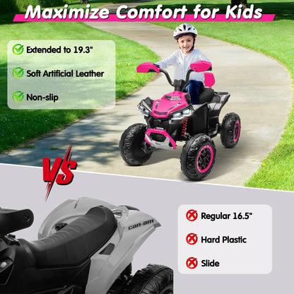 24V Kids ATV 4 Wheeler, 2 Seater 24V Ride On Toy for Big Kid w/800W Powerful Motor, Battery Powered