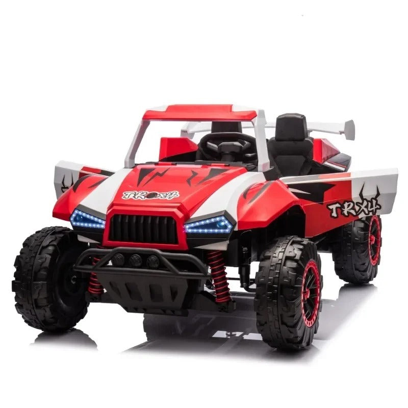 24V 2-Seater Kids Ride-On Police UTV – Electric ATV with Parental Control, 2WD & 4-Wheel Suspension