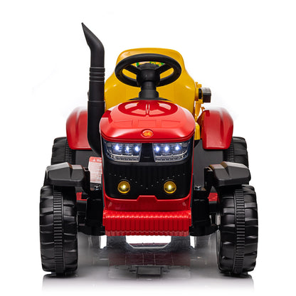 12V Ride-On Tractor with Removable Trailer – Remote Control, Music & LED Lights