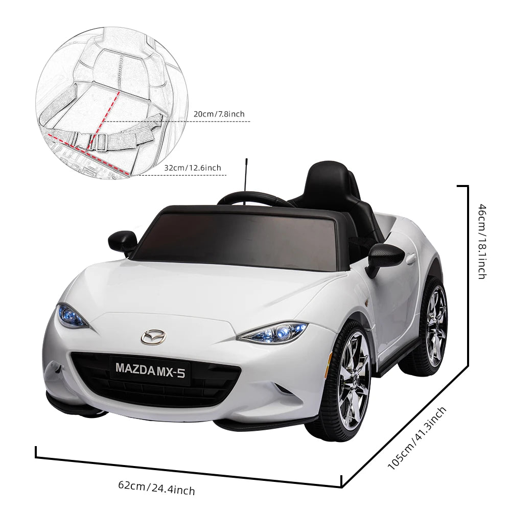 12V Mazda Licence Power Wheels Battery Car