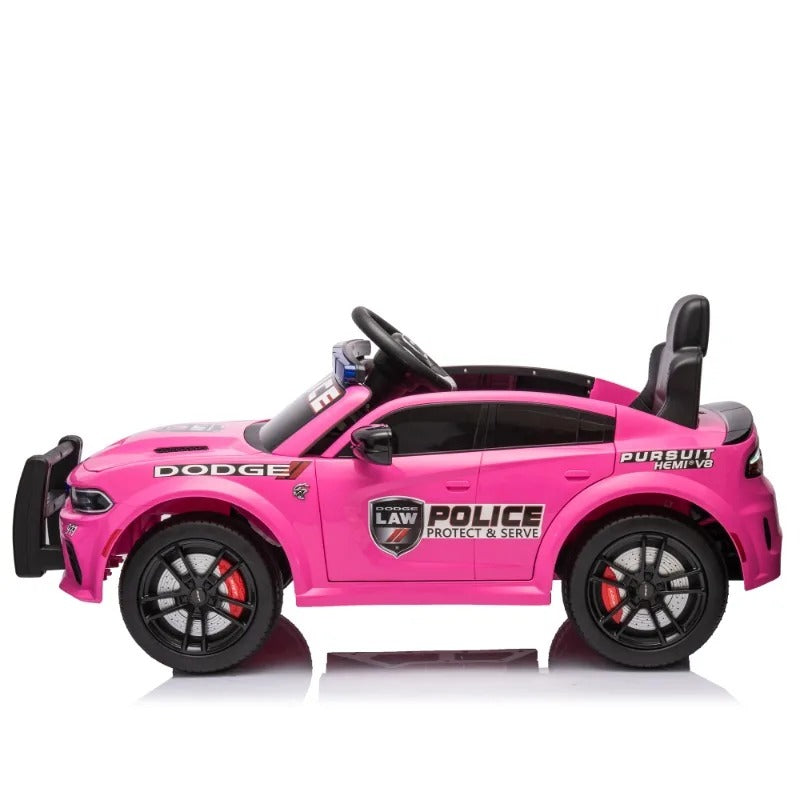 12V - Licensed Kids Ride on Police Car - 4 Wheel Suspension