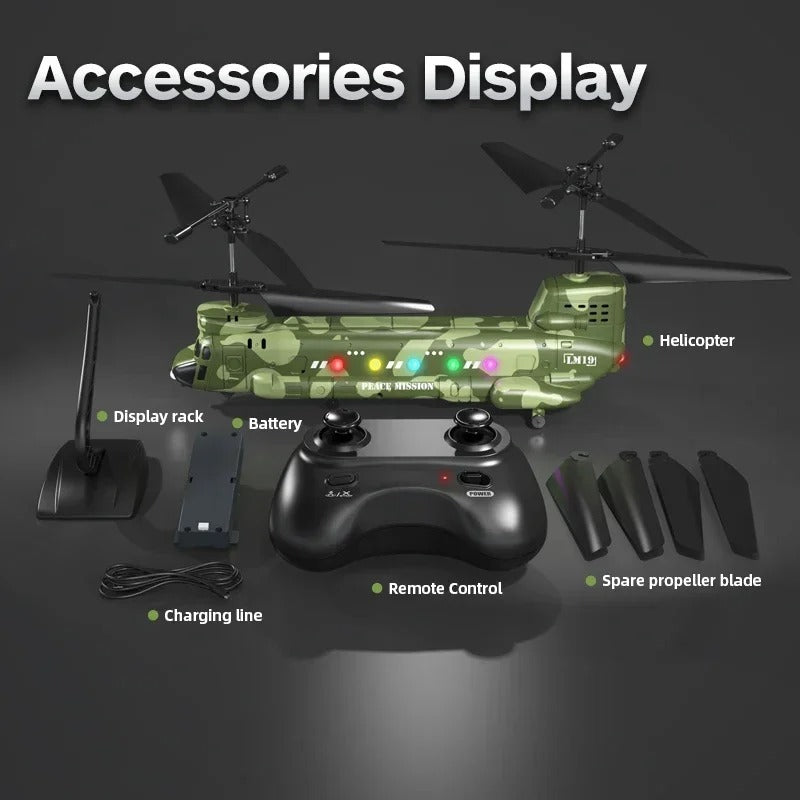 RC Helicopter LM19-D LED Lights 480P Camera Hd Aerial Photography 2.4g Remote Control Aircraft Model Toys for Boys Children Gift