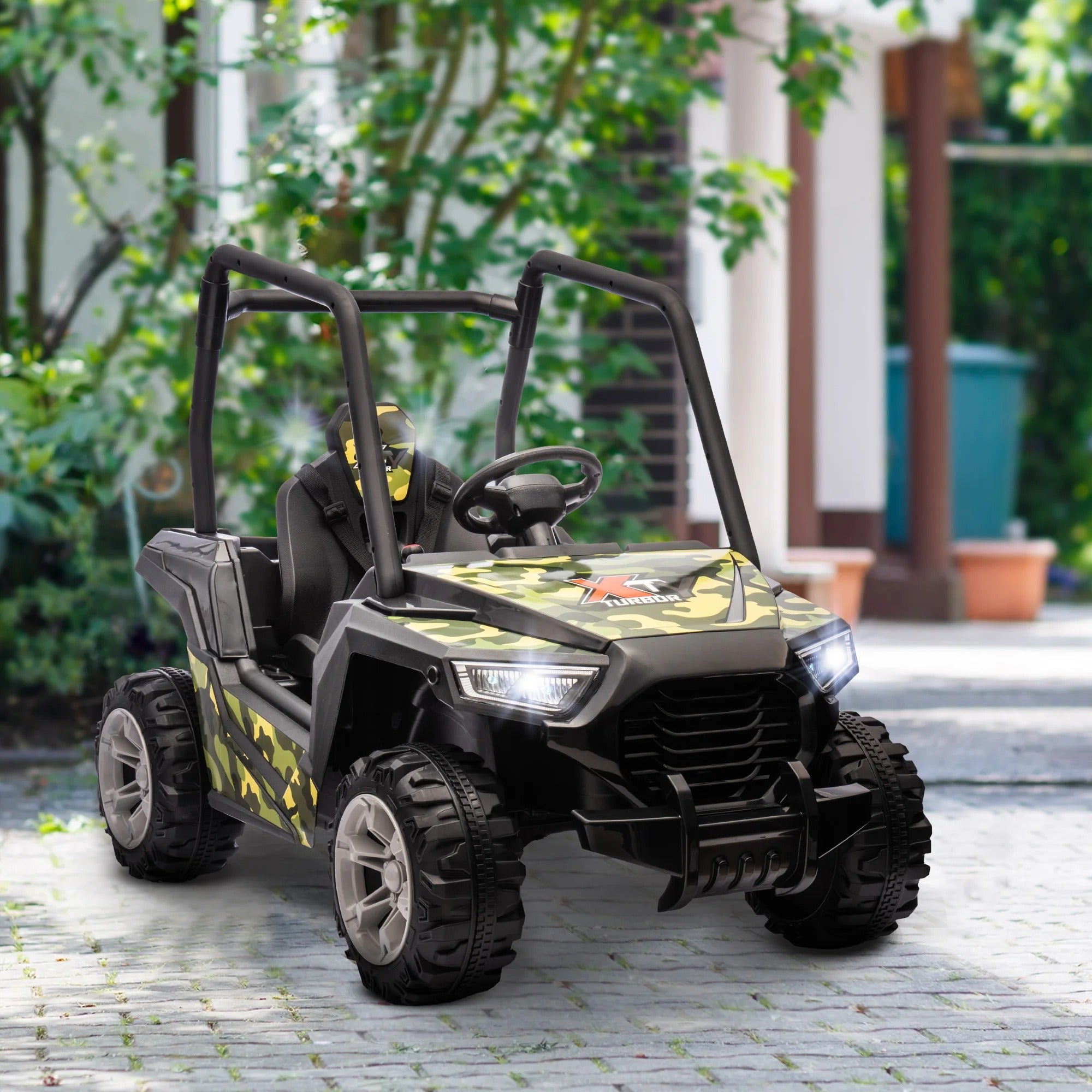 12V Kids Electric Ride-On Car – Parental Remote Control & Spring Suspension