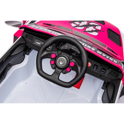 12V Kids Ride-On Car with Parental Remote Control, One-Button Start & Dual-Opening Doors