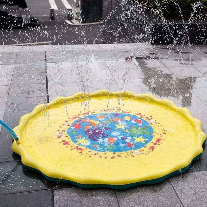 Summer Lawn Children Water Game Play Mat Kids Outdoor Splash Mat For Kids Pool Games Toy Sprinkle Splash Water Toy Bath Pad