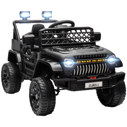 12V Pink Ride-On Truck for Kids – Remote Control, Spring Suspension & LED Lights