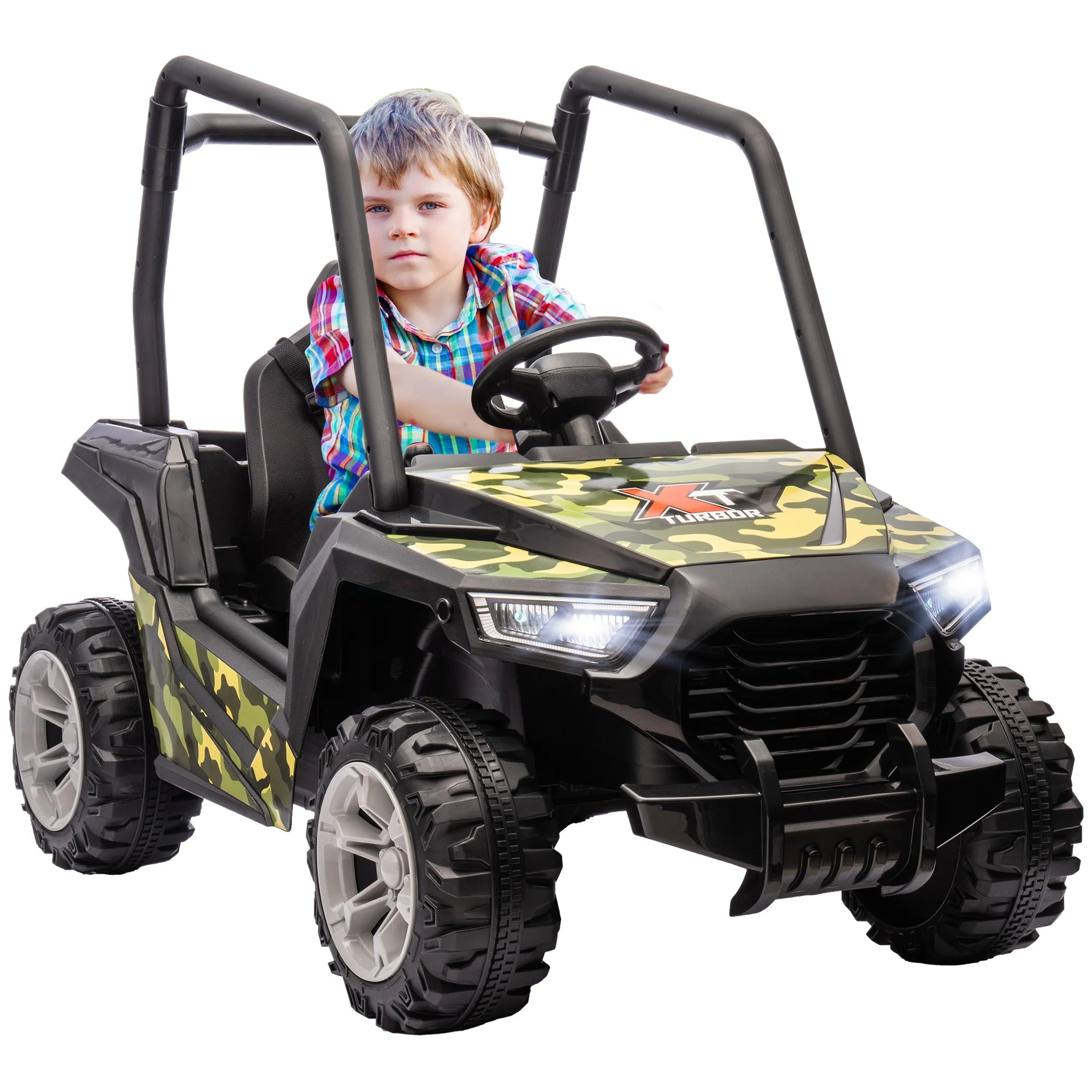 12V Kids Electric Ride-On Car – Parental Remote Control & Spring Suspension