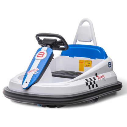 Bumper Car for Toddlers - 6V Electric Ride On Toys for Kids with Lights and Music