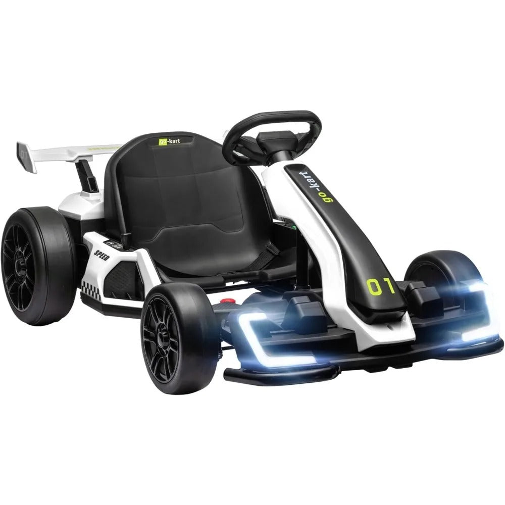 24V Go-Kart for Kids – Adjustable Seat, Drift Capable, 7.5 MPH, Slow Start