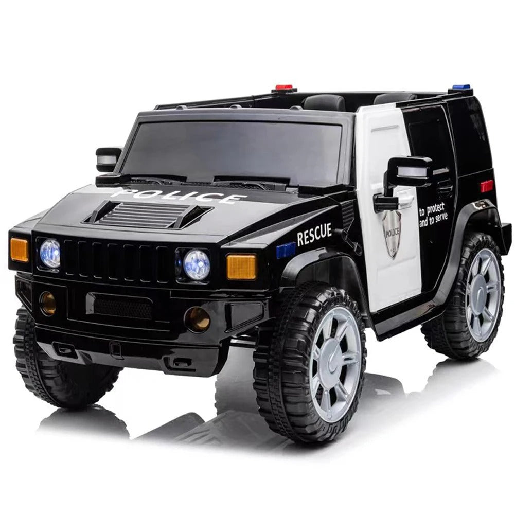 12V - Ride On Police Car/Truck For Kids - 4WD With Safety Belts