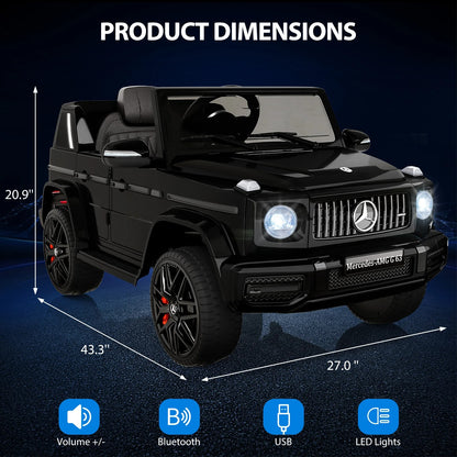 12V Mercedes‑AMG Kids Ride-On Car – Remote Control, 3 Speeds, Suspension & Music