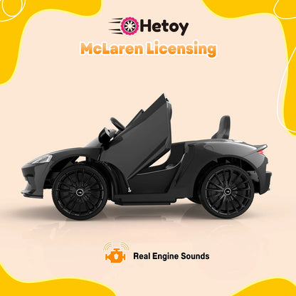 Licensed 12V Kids Ride-On Sports Car | Remote Control, LED Lights & Sound System