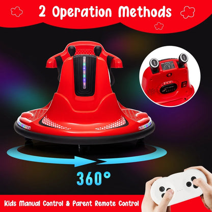 6V Kids Ride-On Electric Bumper Car with Remote | Lights & Music