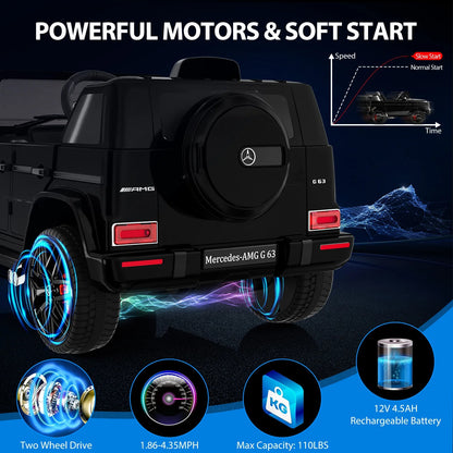 12V Mercedes‑AMG Kids Ride-On Car – Remote Control, 3 Speeds, Suspension & Music