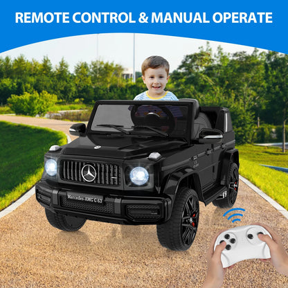 12V Mercedes‑AMG Kids Ride-On Car – Remote Control, 3 Speeds, Suspension & Music