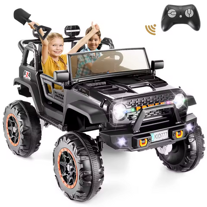 24V 2-Seater Kids Ride-On Jeep | 4×100W Motors, Remote Control, Music, 4WD/2WD